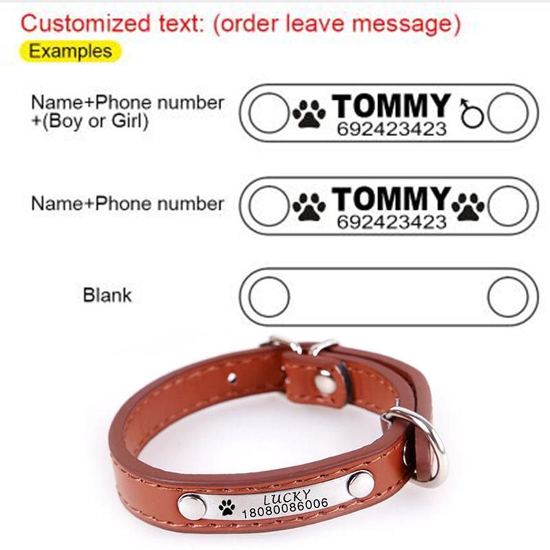 Pets Customised  Engraved Collars