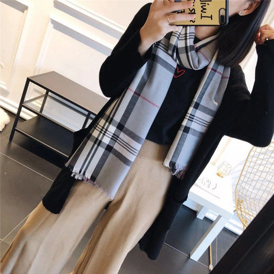 Beautiful Soft Warm Stylish Checked Fashion Scarves