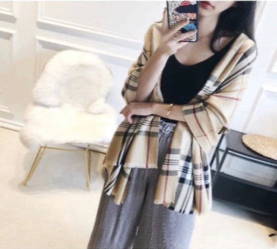 Beautiful Soft Warm Stylish Checked Fashion Scarves