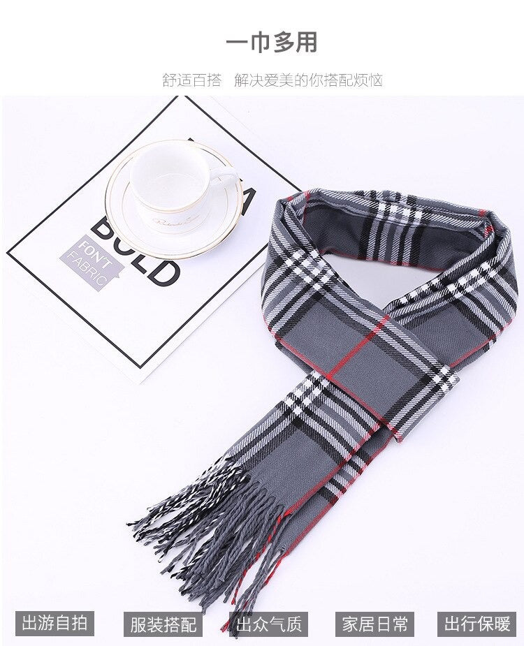 Beautiful Soft Warm Stylish Checked Fashion Scarves